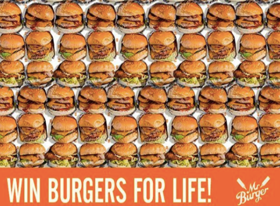 Un fast-food qui vous offre des burgers à vie