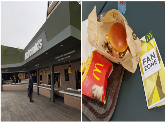 McDonald's dans la fan zone parisienne