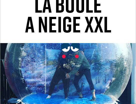 Entrez dans la boule et…<br/>tooooombe la neige !