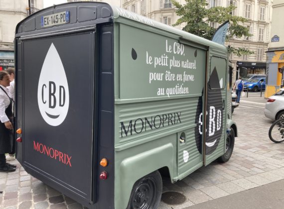 Un CBD Truck en tournée sur Paris pour Monoprix
